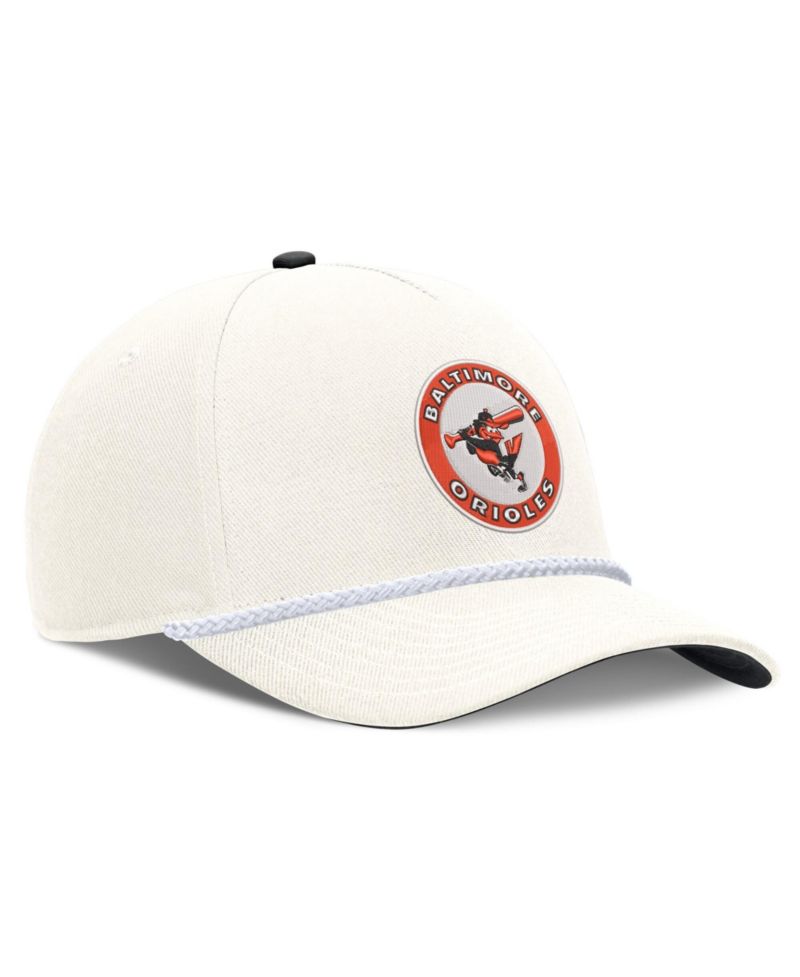 Men's Cream Baltimore Orioles Cooperstown Rise Adjustable Hat