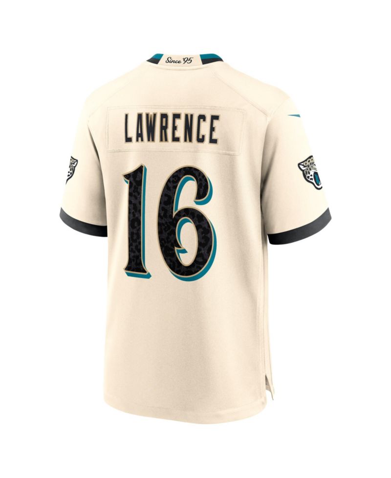 Men's Trevor Lawrence Natural Jacksonville Jaguars 2026 Rivalries Collection Game Jersey
