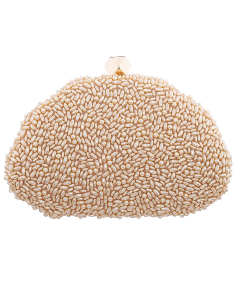 Hera Beaded Shell Shaped Small Clutch Handbag