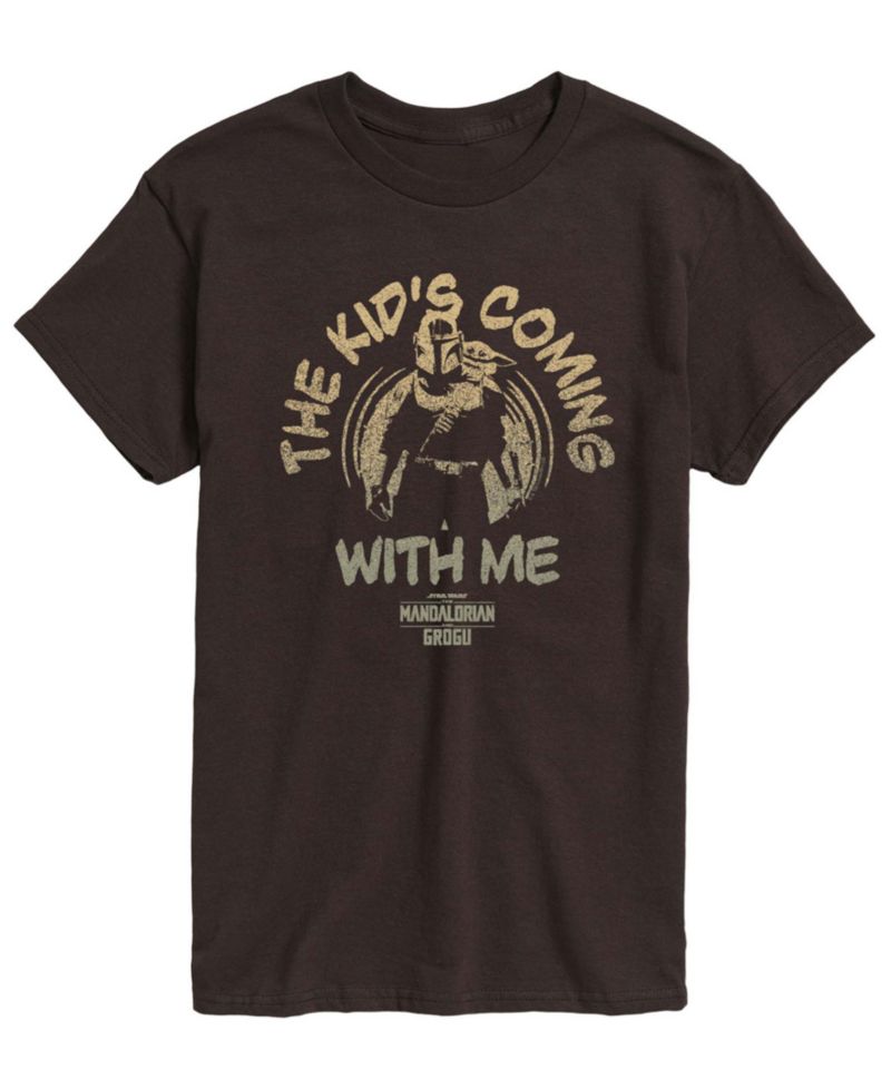 Men's The Mandalorian & Grogu The Kids Coming With Me Graphic T-Shirt