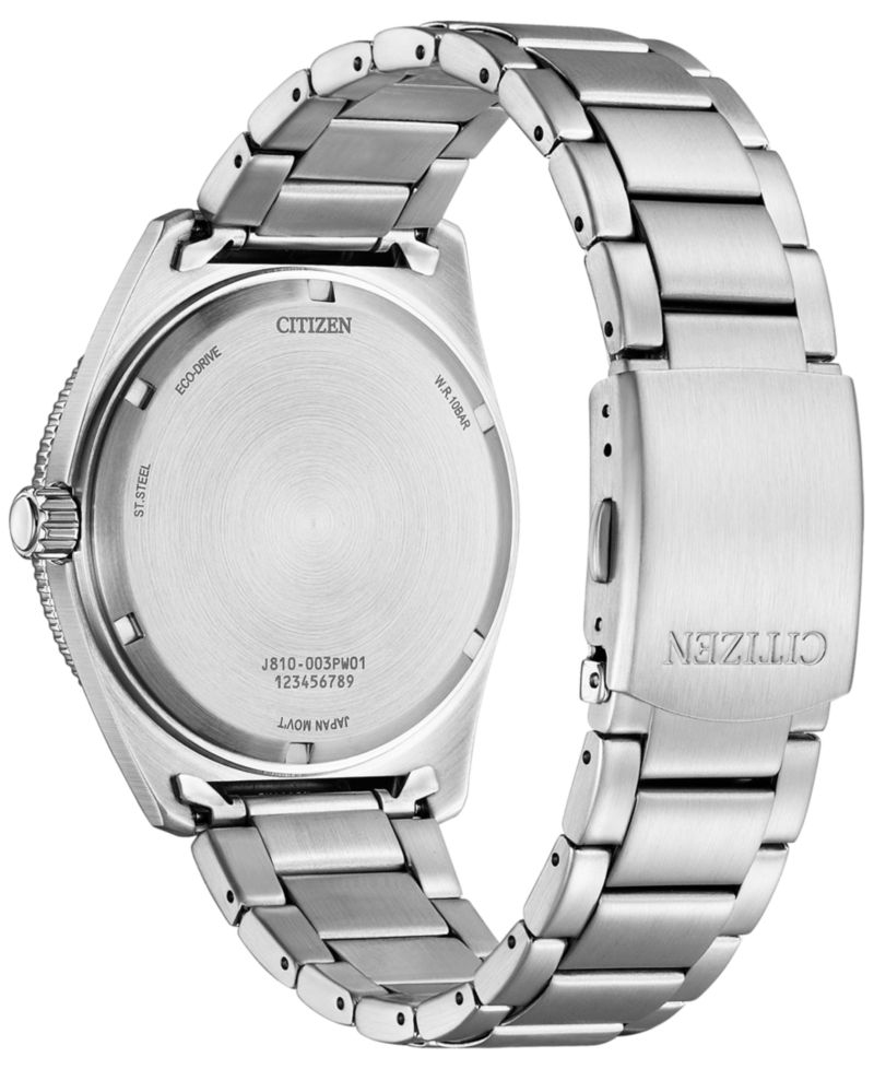 Eco-Drive Men's Stainless Steel Bracelet Watch 43mm