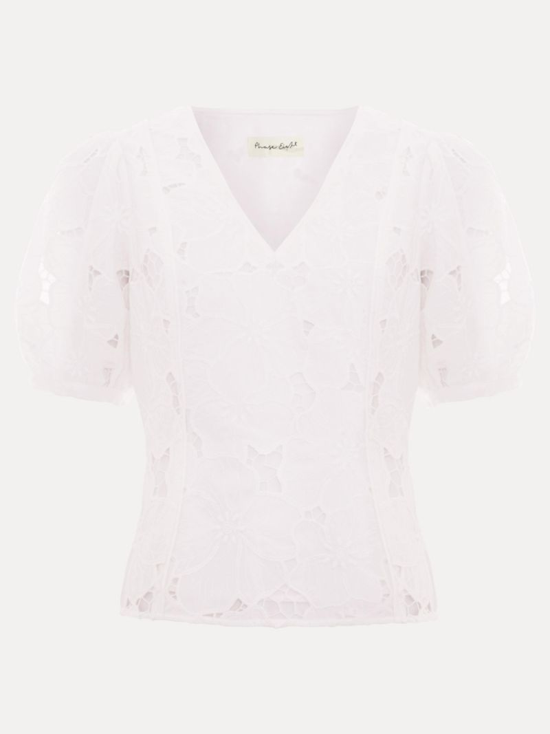 Women's Marina V-Neck Lace Blouse