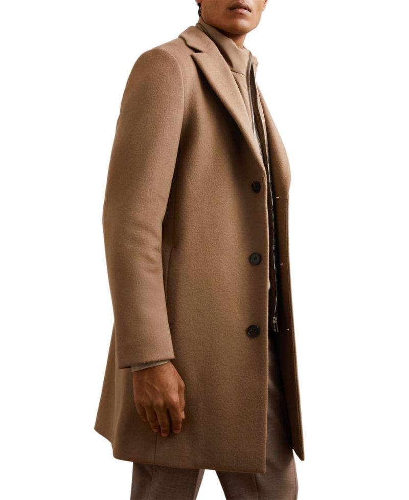 Men's Gable Wool-Blend Removable Padded Gilet Overcoat
