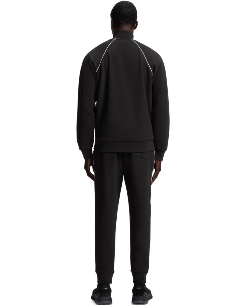 Men's Contrast Piping Cotton-Blend Sweatshirt