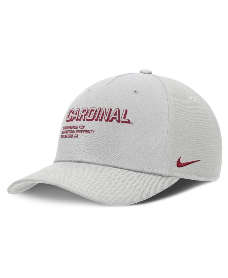 Men's Gray Stanford Cardinal 2025 Sideline Dust Pinched Rise Adjustable Hat