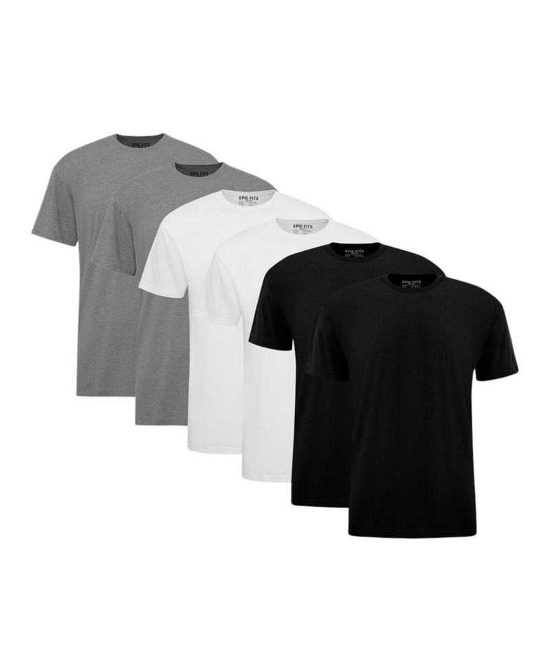 Men's Classic Crew Neck T-Shirt, 6-Pack