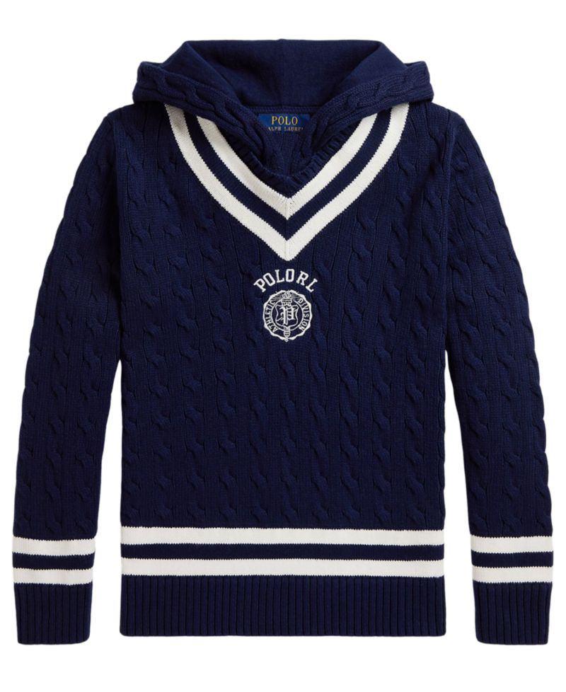 Boys' 8-20 Hooded Cricket Sweater