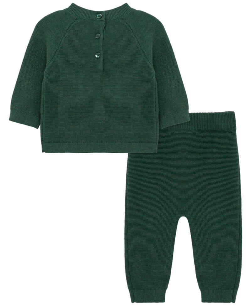 Baby Boys' Holiday Deer Graphic Sweatshirt and Pants, 2-Piece Set