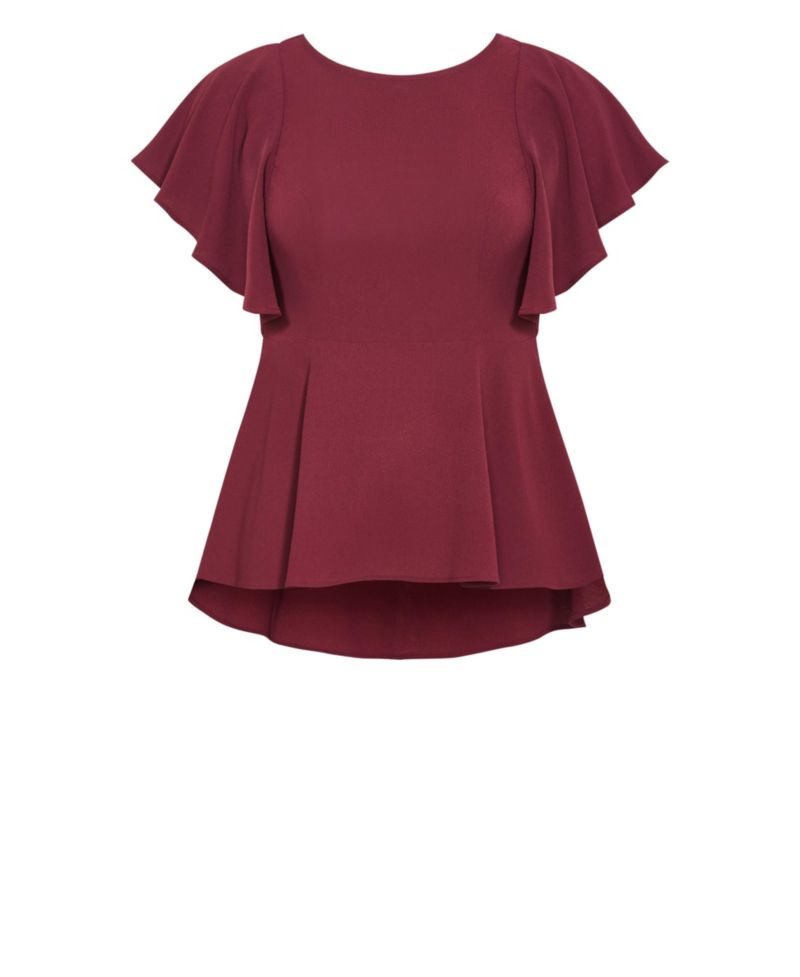 Women's Plus Size Romantic Mood Peplum Top