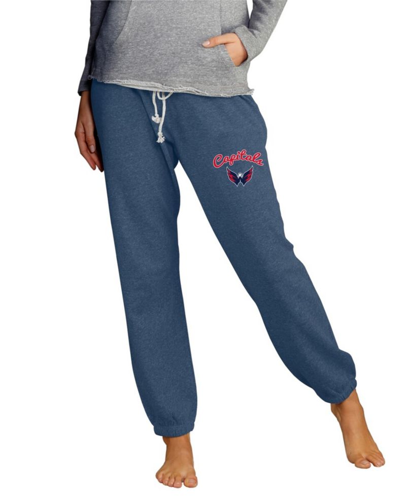 Women's Navy Washington Capitals Mainstream Knit Jogger Pants