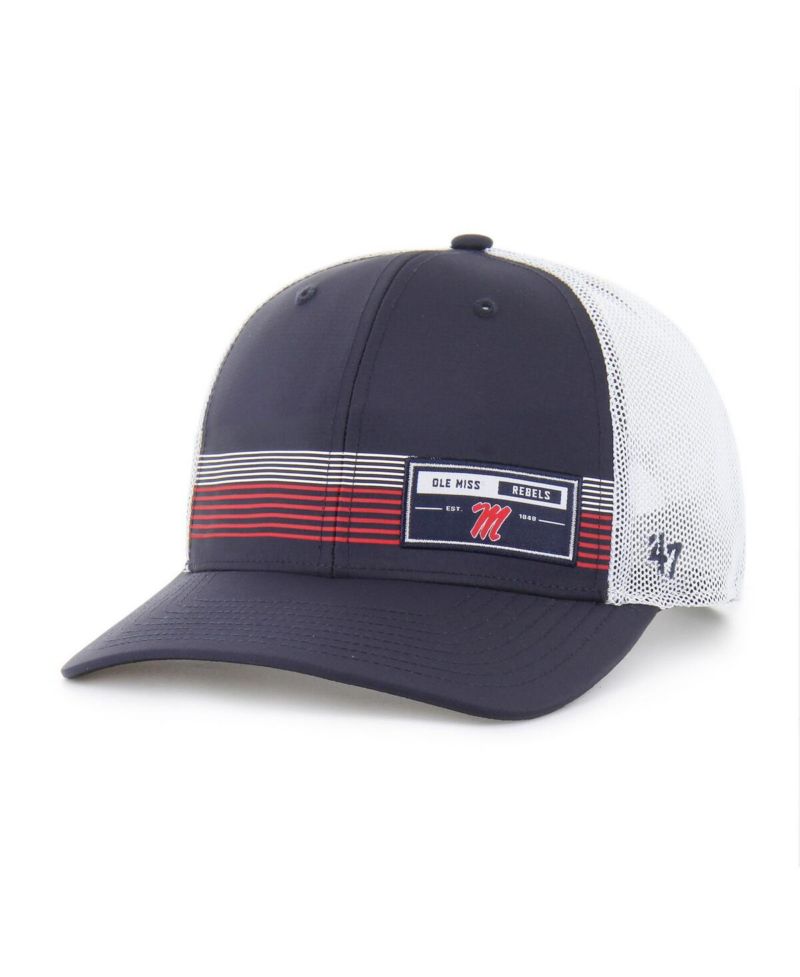 Men's Navy Ole Miss Rebels Rangefinder Brrr Trucker Adjustable Hat