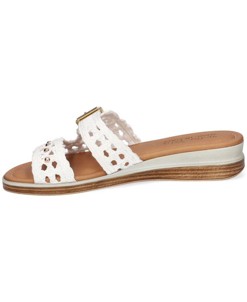 Women's Bar-Italy Slip-On Wedge Sandals