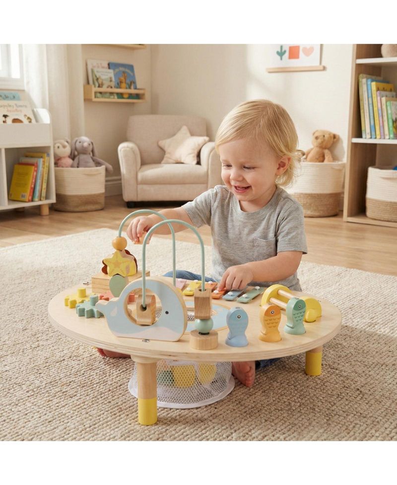 7-in-1 Wooden Activity Table, Ages 12 Months+