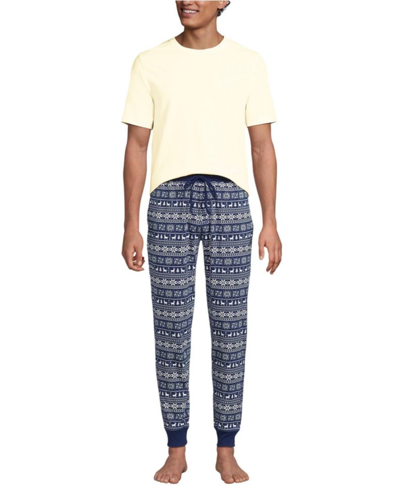 Men's Knit Jersey Pajama Sleep Set