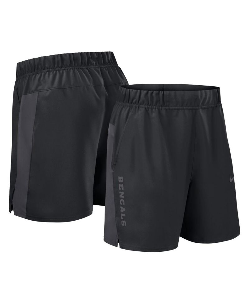 Men's Black Cincinnati Bengals Woven Victory Performance Shorts
