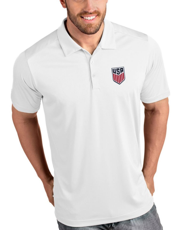 Men's White USMNT Tribute Polo Shirt