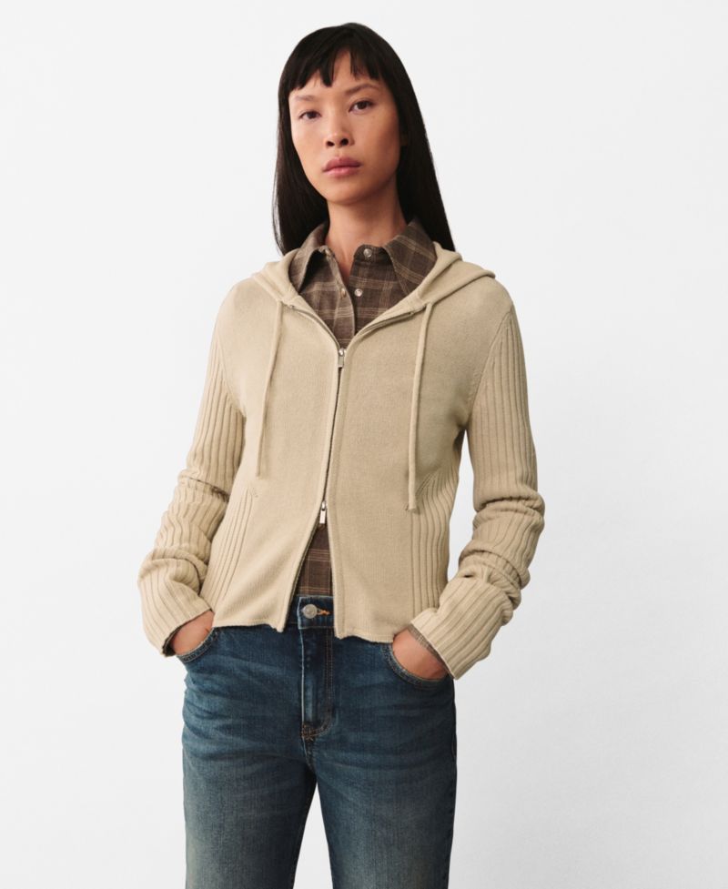 Women's Zip Hooded Cardigan