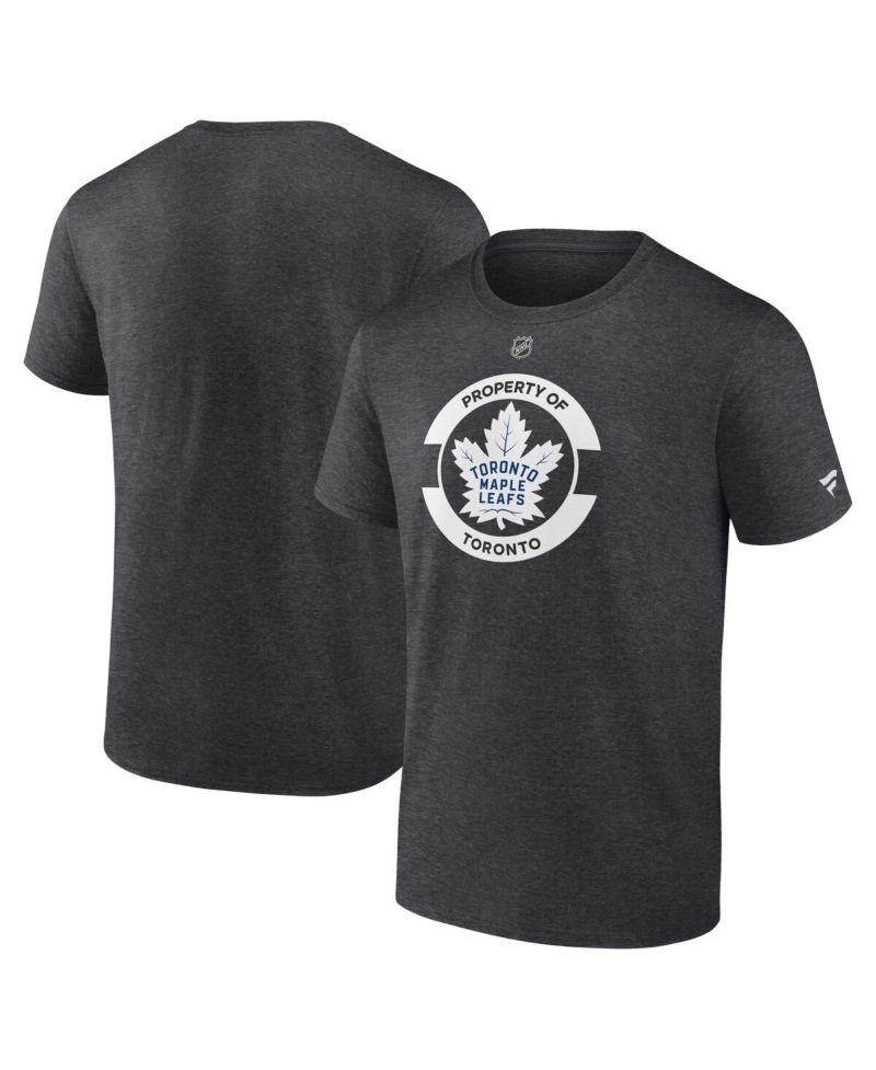 Men's Heather Charcoal Toronto Maple Leaf's Authentic Pro Core Secondary T-Shirt