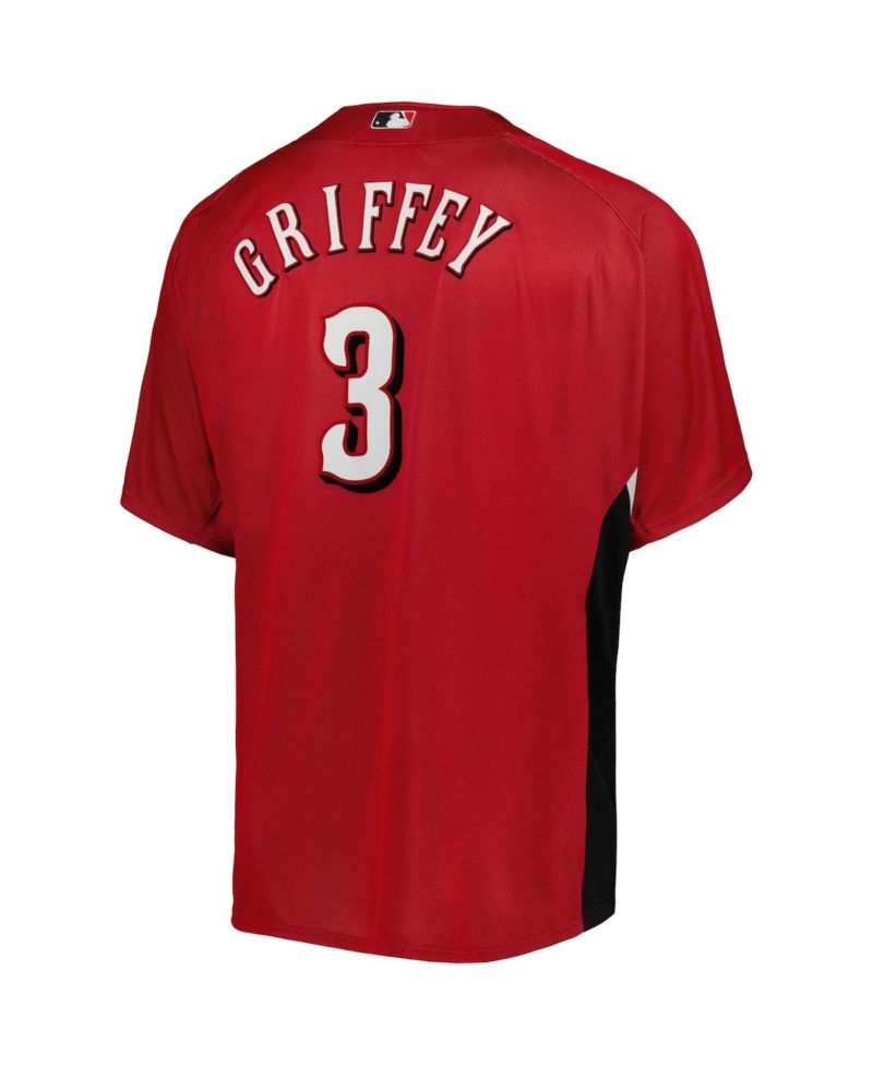 Men's Ken Griffey Jr. Red Cincinnati Reds Cooperstown Collection Mesh Batting Practice Jersey