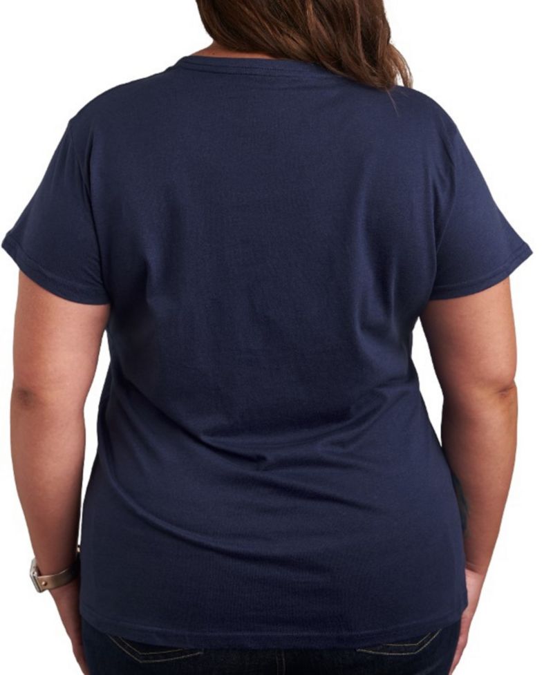 Trendy Plus Size Easter Bunny Size Graphic Crew Neck T-Shirt