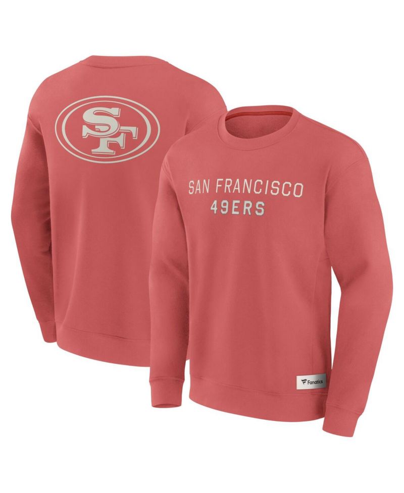 Men's Red San Francisco 49ers Elements Future Ground Lettering Pullover Sweatshirt