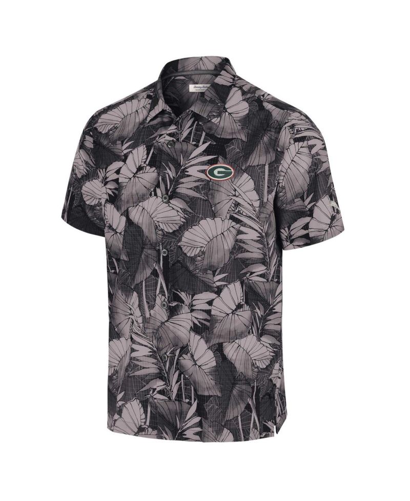 Men's Black Georgia Bulldogs Coast Nuevo Fronds Button-Up Shirt