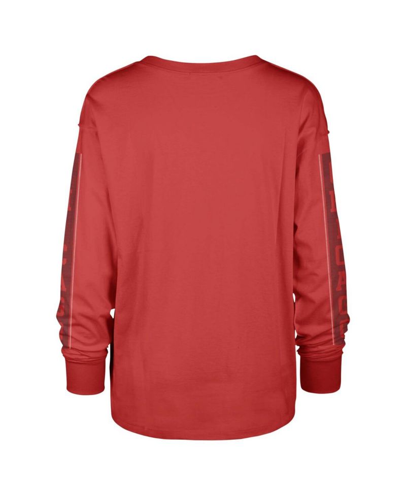 Women's Red Chicago Bulls Tomcat Long Sleeve T-Shirt