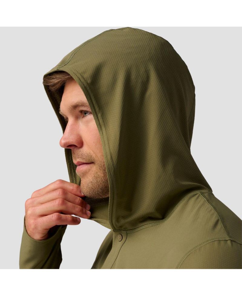 Men's Hybrid Tahoe Sun Hoodie Performance Shirts Long Sleeve