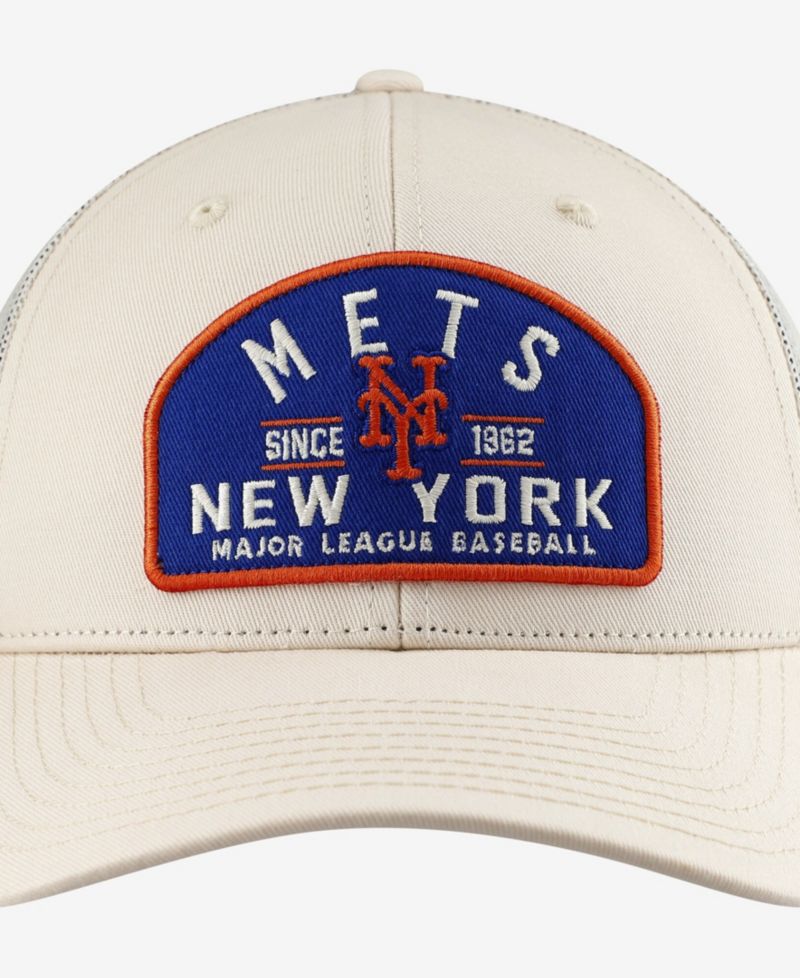 Men's Cream New York Mets Leland Adjustable Trucker Hat