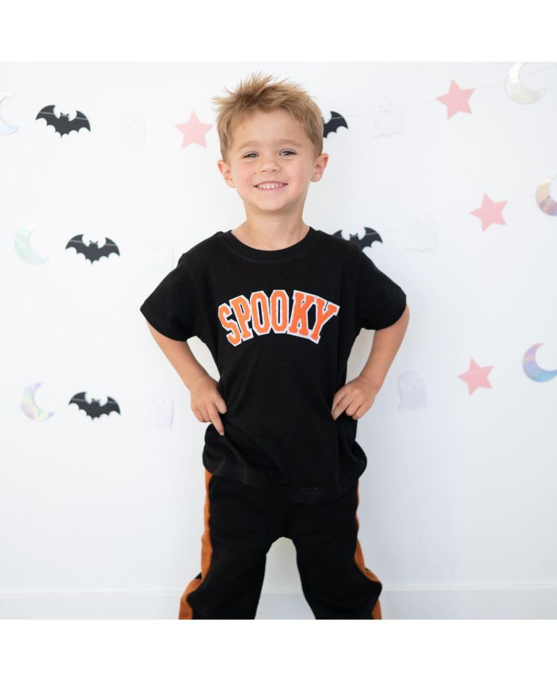 Boys' 4-20 Spooky Patch Halloween Graphic T-Shirt