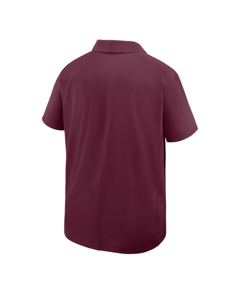 Men's Maroon Minnesota Golden Gophers Woven Polo Shirt