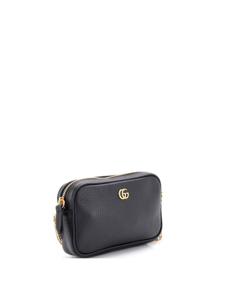 Mini GG Marmont Crossbody Bag Leather