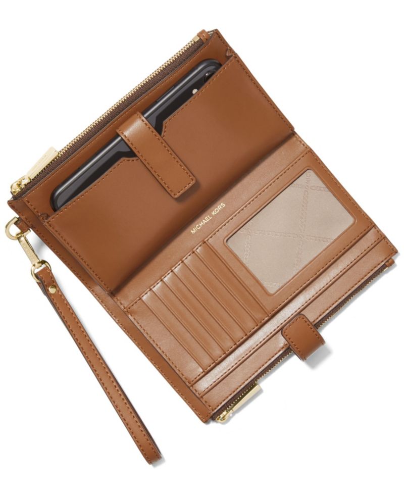 Logo Jet Set Double-Zip Wristlet