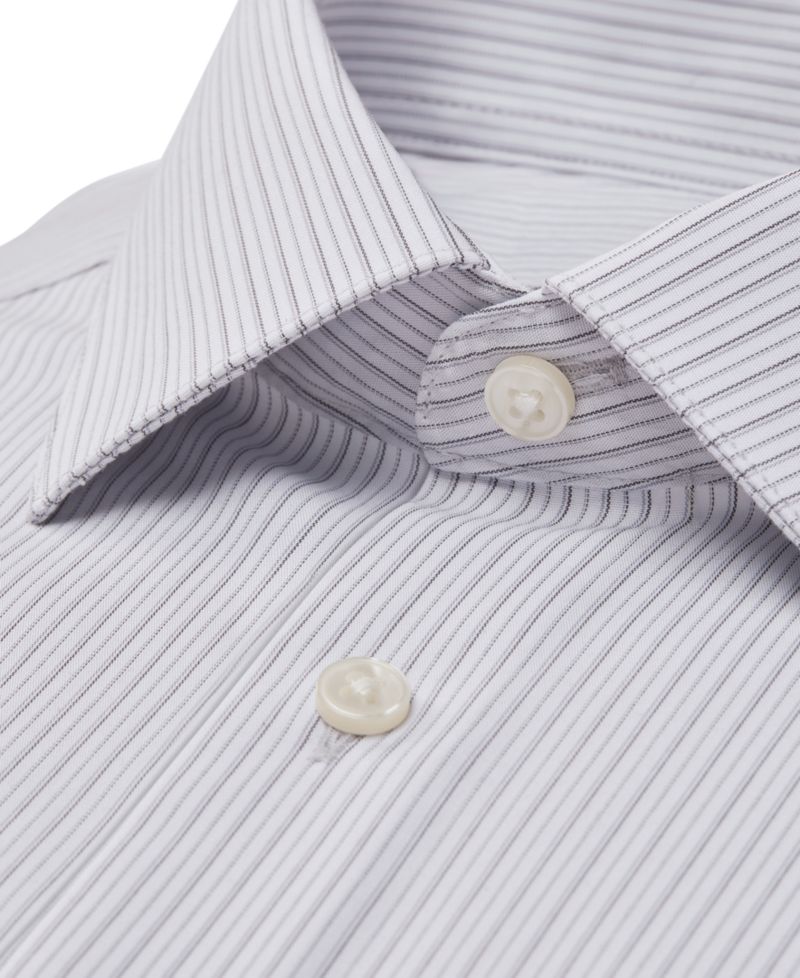 Men's Performance Wrinkle-Free Round Cuff Dress Shirt