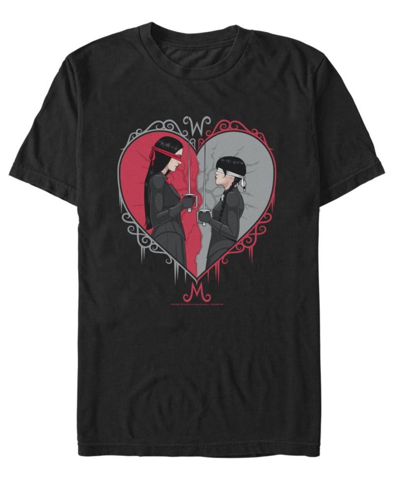 Men's Wednesday Addams Face to Face T-Shirt