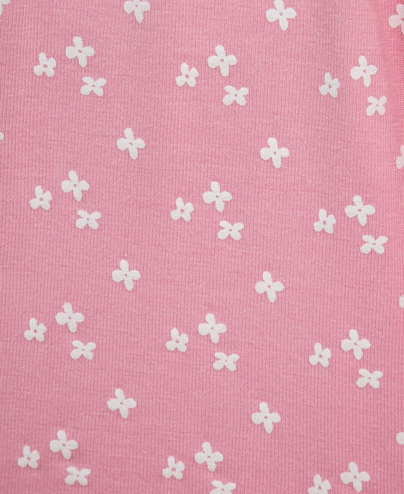 Baby Girls' Dainty Lilac Print Rompers, 2-Piece Set