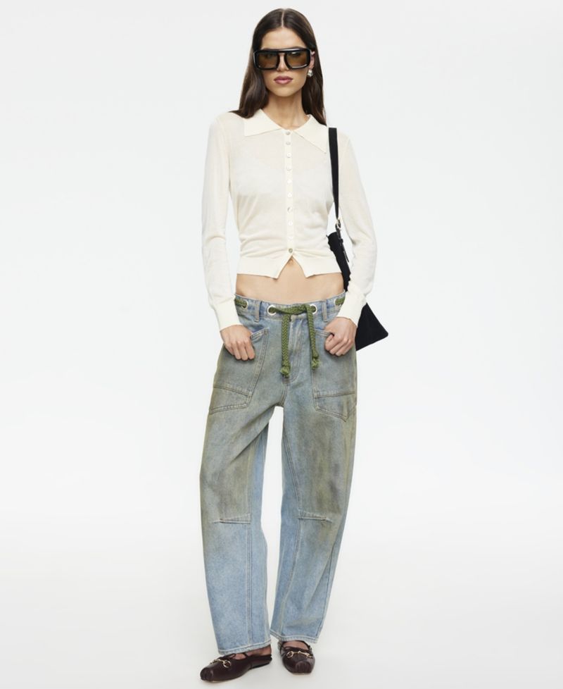 Women's Rush Hour Tie-Front Side Jeans