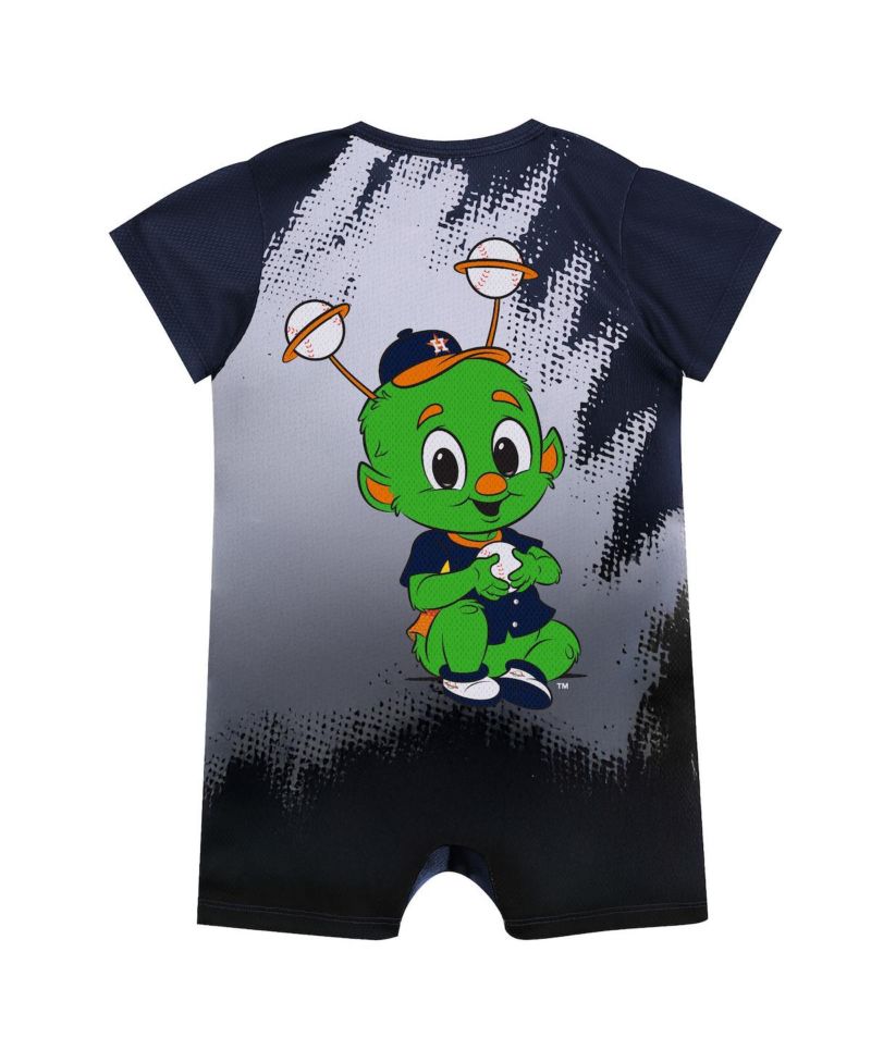Baby Boys and Girls Navy Houston Astros Baby Mascot Bodysuit