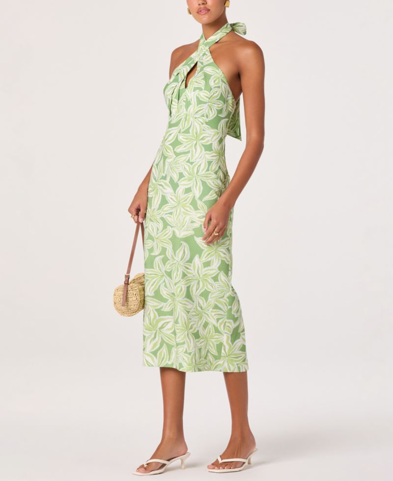 Women's Anita Halter Neck Midi Dress