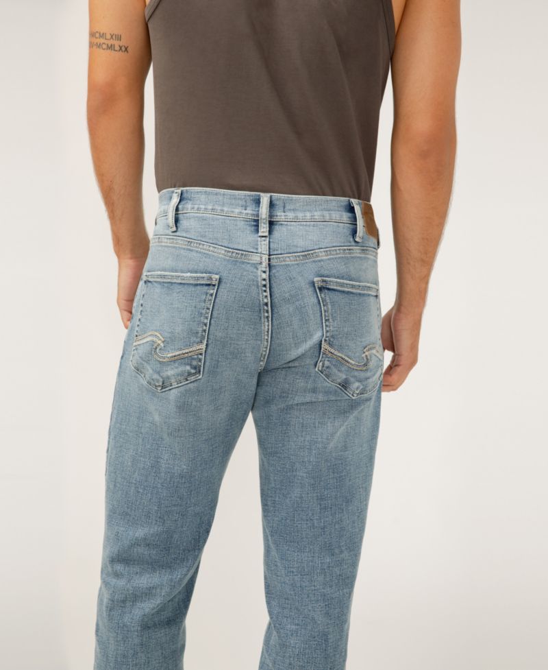Men's Eddie Classic Athletic Fit Tapered Leg Luxe Heritage Jeans