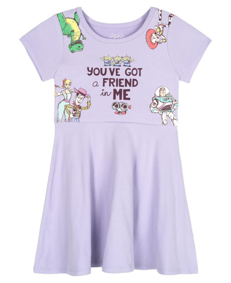 Little Girls 2-Pack Skater Dresses