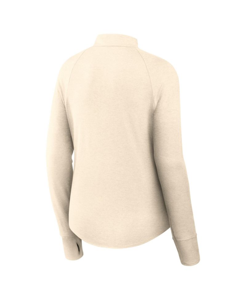 Women's Natural Oregon Ducks Legacy Swift Dri-FIT Half-Zip Pullover Sweatshirts