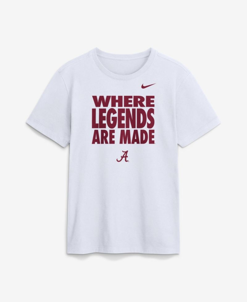 Men's White Alabama Crimson Tide 2026 Sideline Dri-FIT Slogan T-Shirt