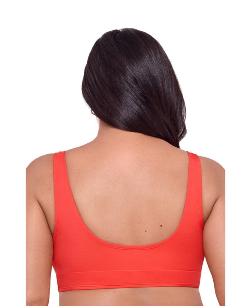 Women's Supportive and Sculpting Banded Cinch Front Bikini Swimsuit Top