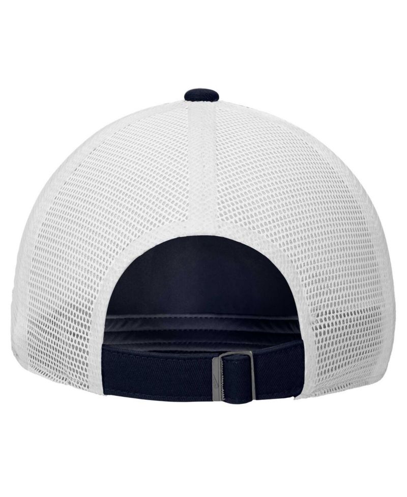 Men's Navy/White Ole Miss Rebels Vintage Club Trucker Adjustable Hat