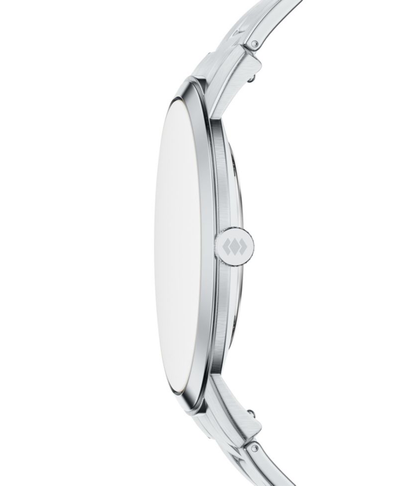 Men's Minimalist Three-Hand Stainless Steel Watch 44mm