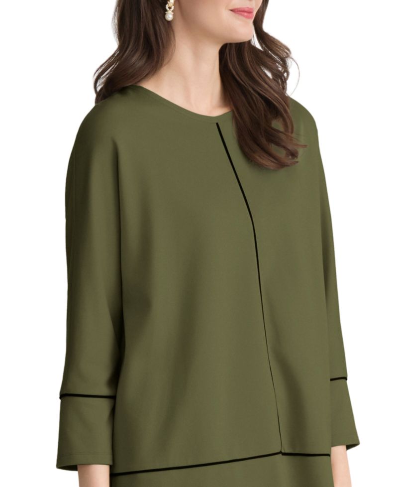 Petite Dolman-Sleeve Tunic Top