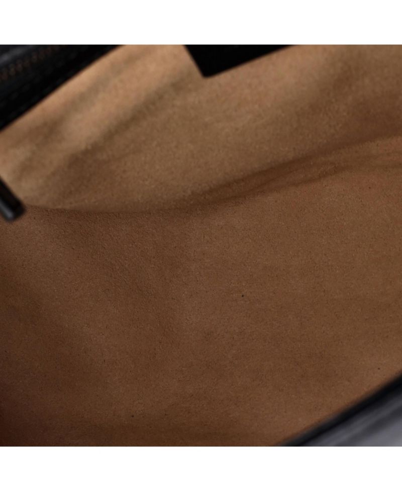 Small GG Marmont Top Handle Flap Bag Matelasse Leather