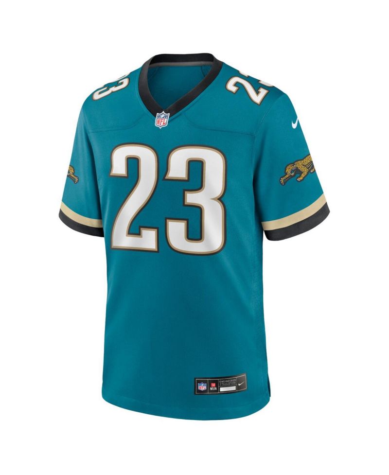 Men's Foye Oluokun Teal Jacksonville Jaguars Prowler Throwback Player Game Jersey
