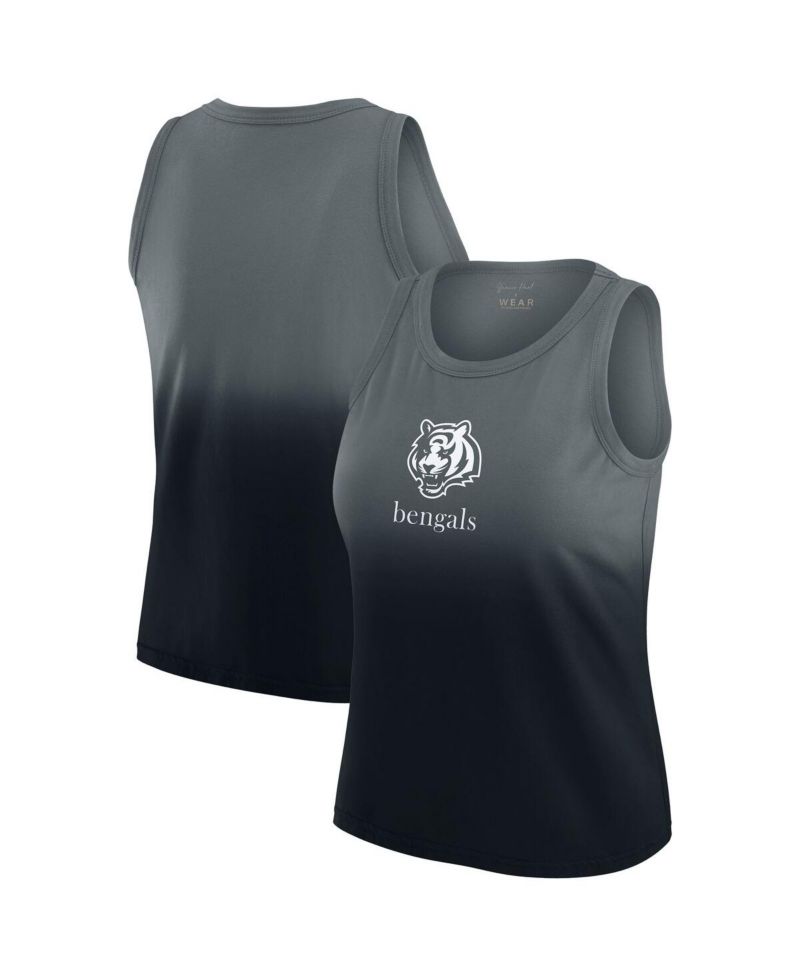 x Gracie Women's Black Cincinnati Bengals Ombre Tank Top